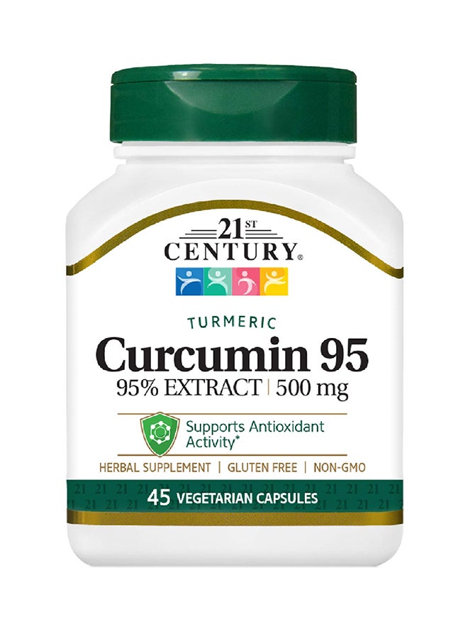 21st Century Curcumin 95 Herbal Supplement - 45 Capsules - Image 1